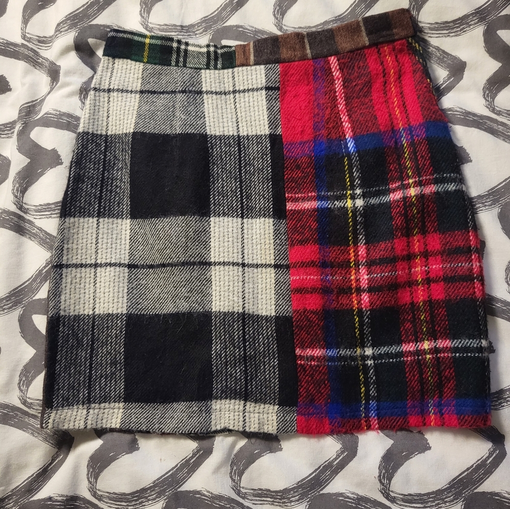 Urban Renewal Plaid Skirt